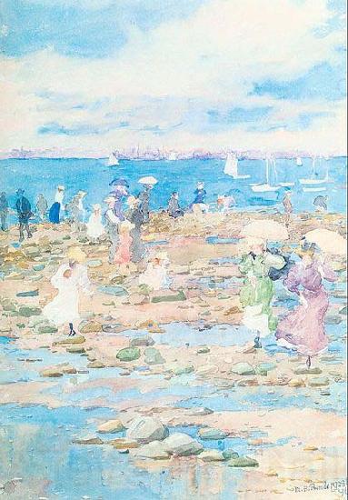 Maurice Prendergast Summer Visitors Spain oil painting art